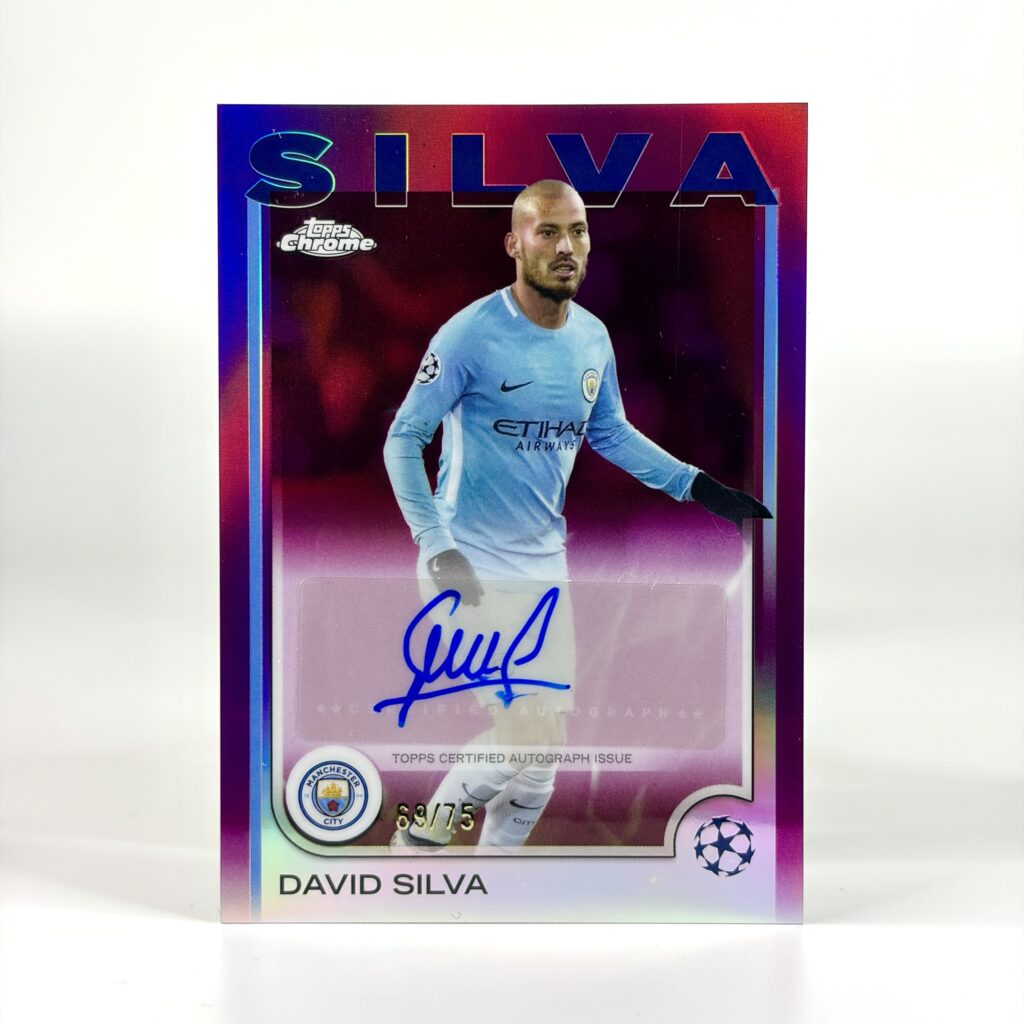 2024-25 Topps Chrome UCC - David Silva Autograf /75