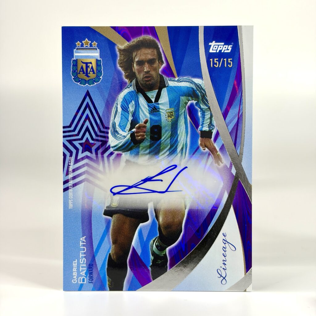 2024 Topps Lineage Argentina - Gabriel Batistuta Autograf /15