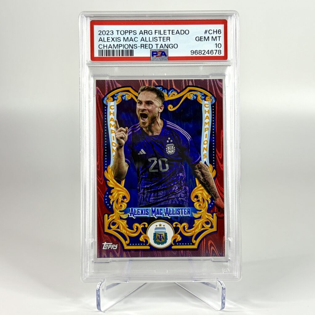 2023 Topps Argentina Fileteado - Champions - Alexis Mac Allister /5 PSA 10