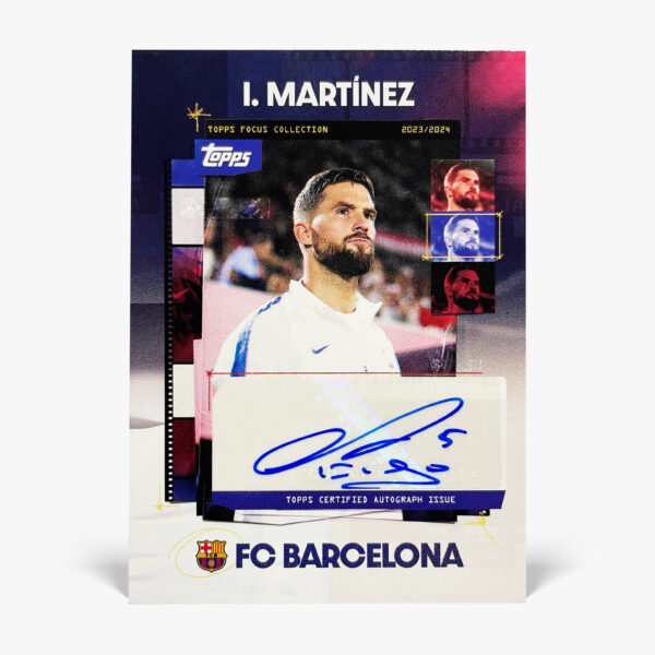 2023-24 Topps Focus FC Barcelona - Iñigo Martínez Autograf