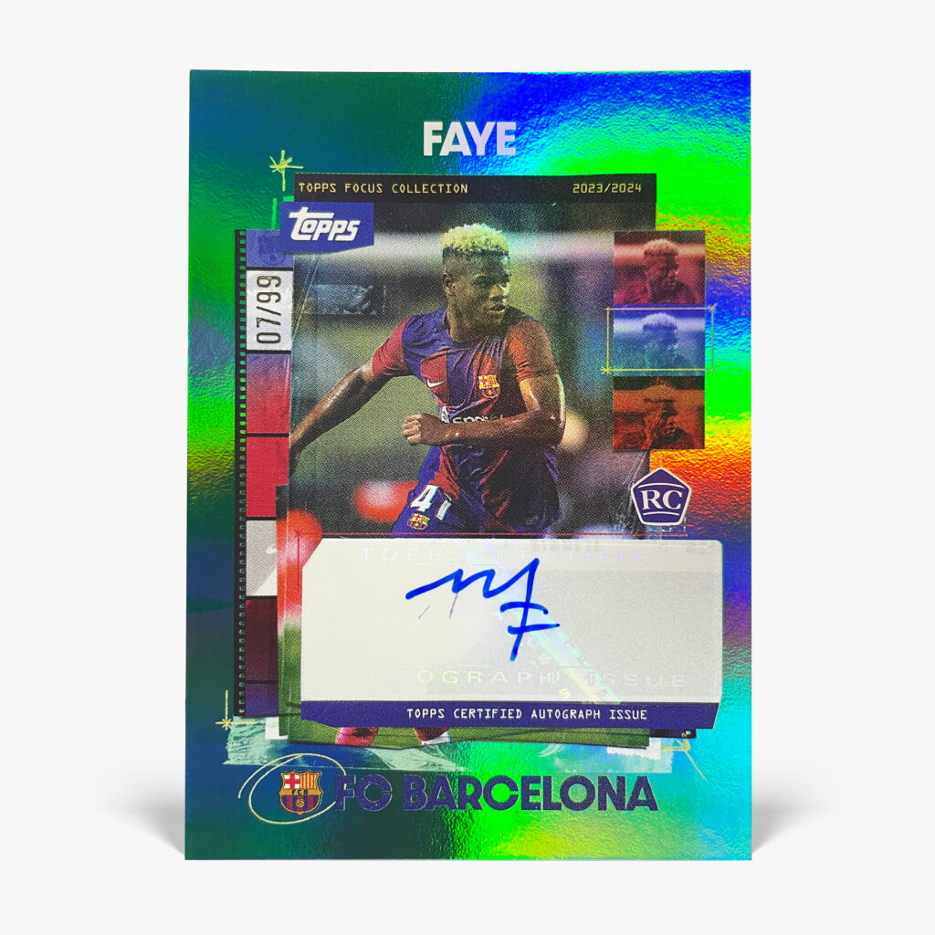 2023-24 Topps Focus FC Barcelona - Mikayil Faye Autograf /99