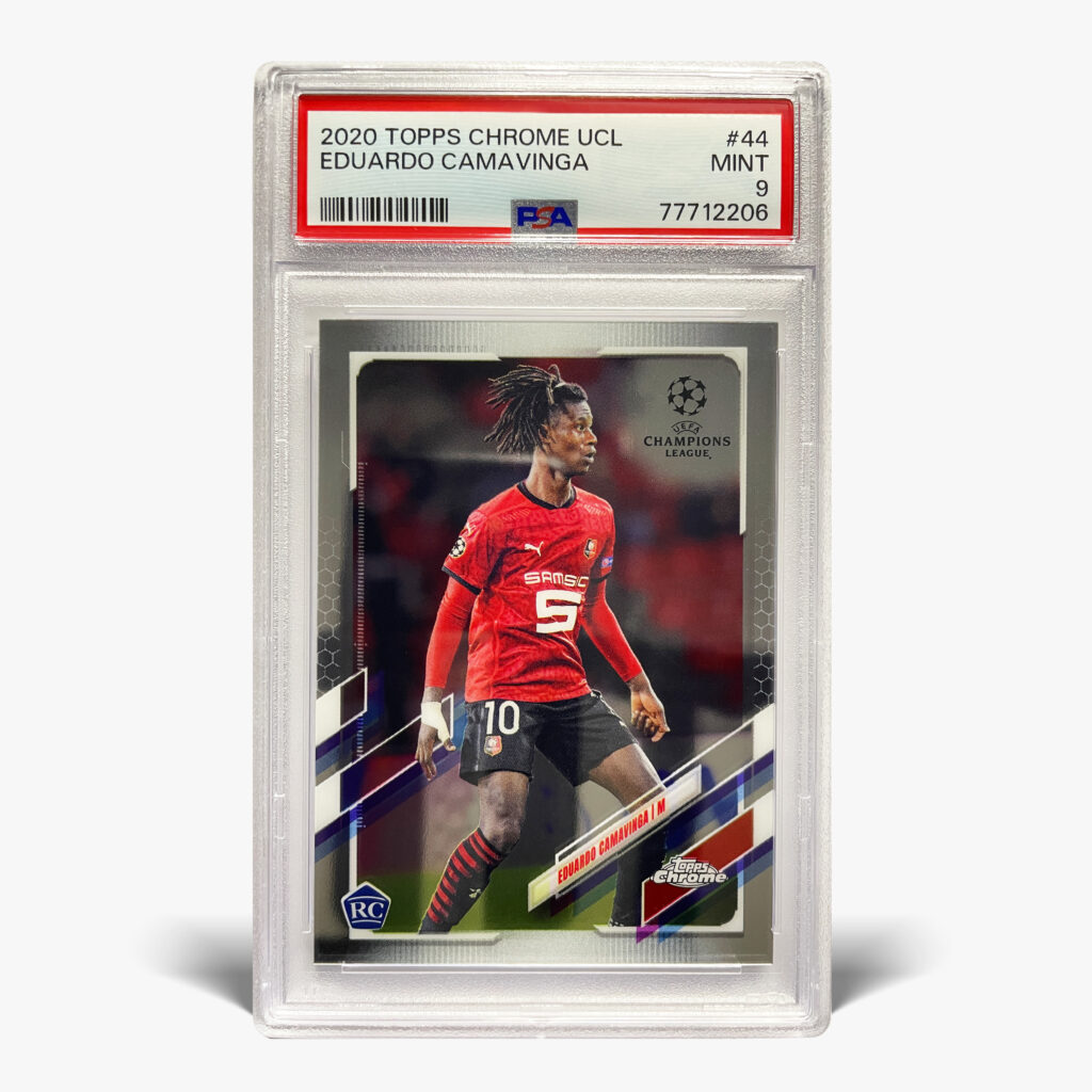 2020-21 Topps Chrome UCL - Eduardo Camavinga #44 PSA 9