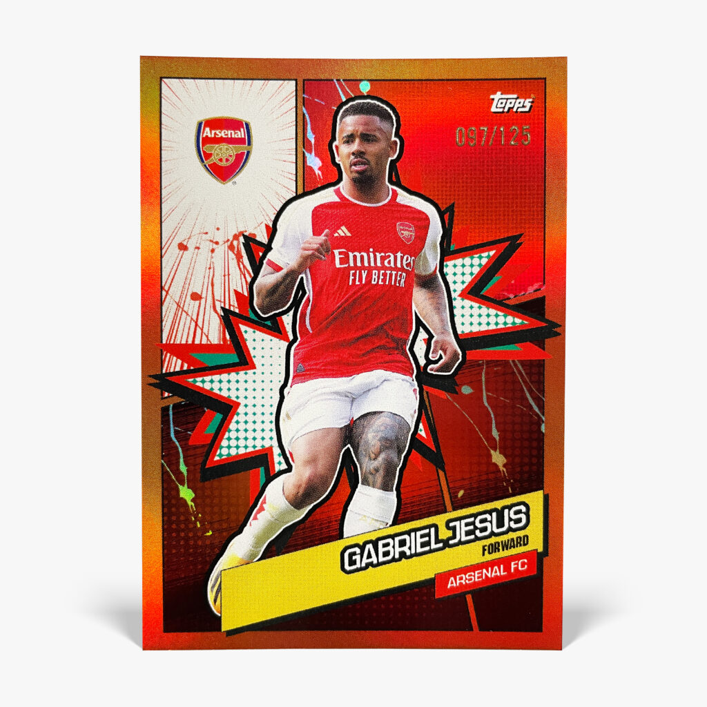 2023-24 Topps Fan Set Arsenal - Heroes - Gabriel Jesus /125