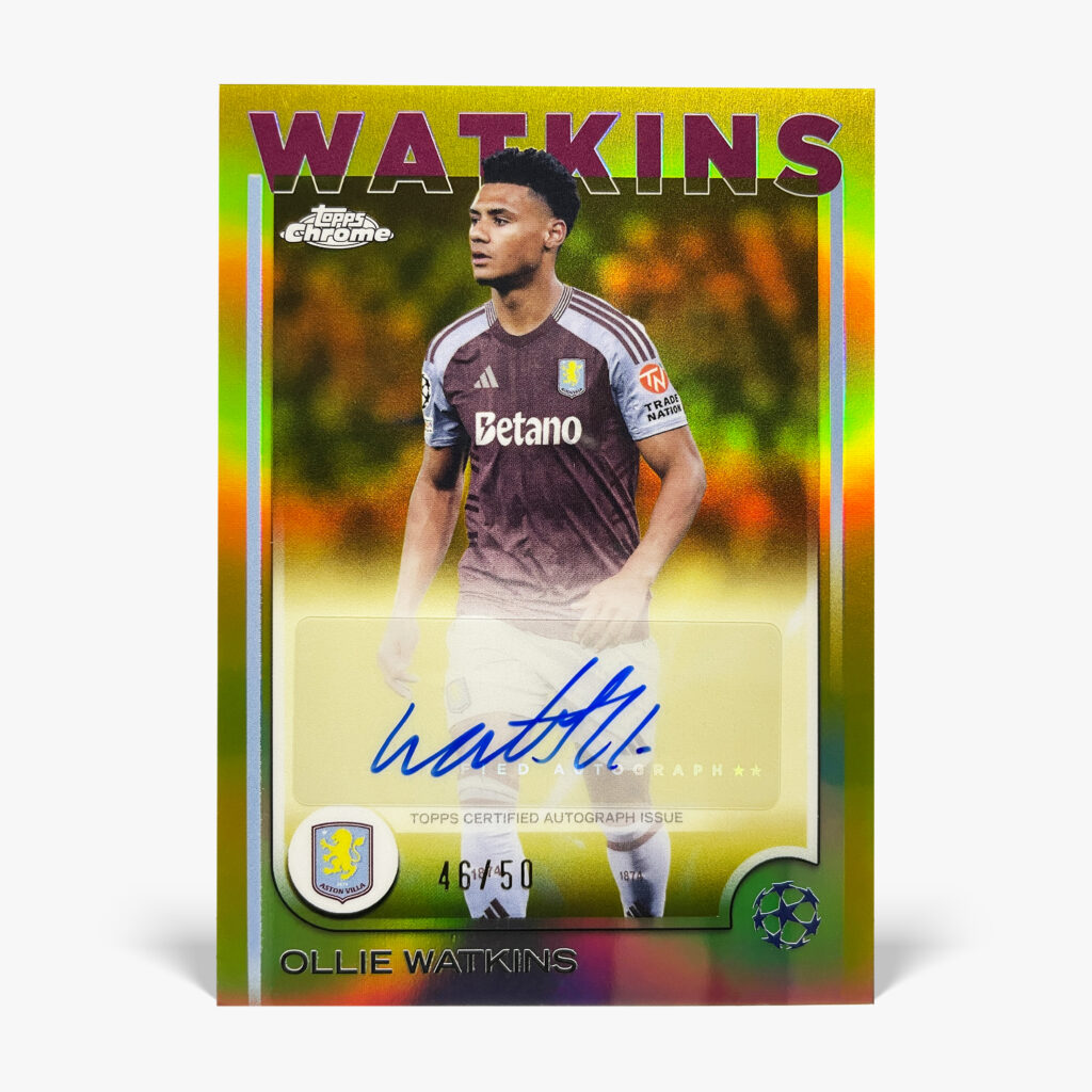 2024-25 Topps Chrome UCC - Ollie Watkins Autograf /50