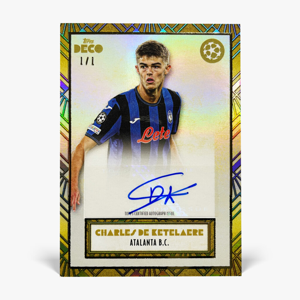 2024-25 Topps Deco UCC - Charles De Ketelaere Autograf 1-of-1