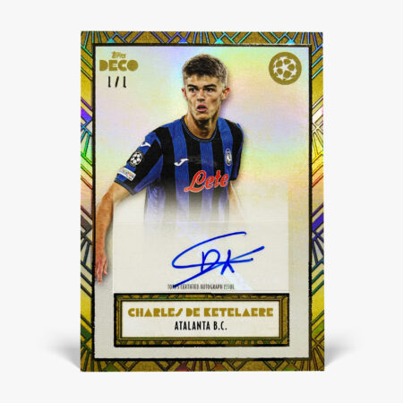 2024-25 Topps Deco UCC - Charles De Ketelaere Autograf 1-of-1