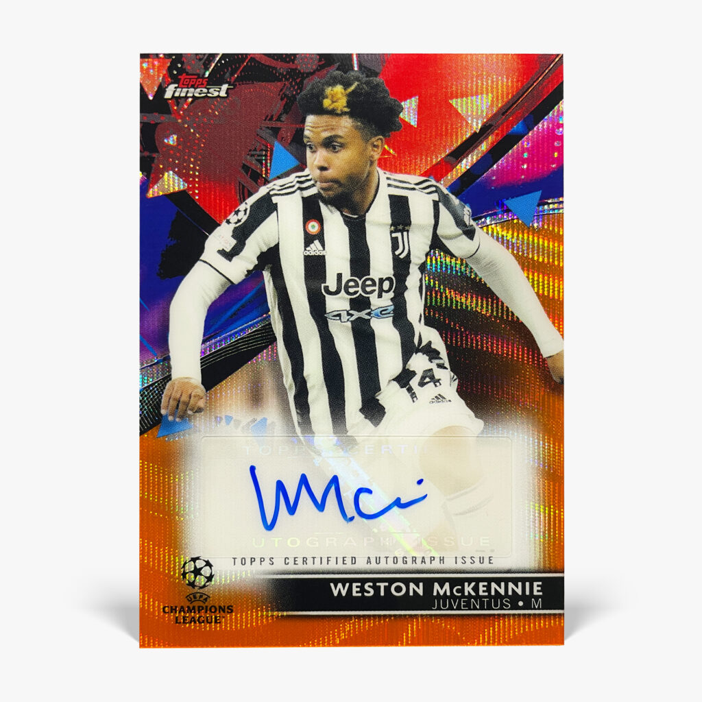 2021-22 Topps Finest UCL - Weston McKennie Autograf /25