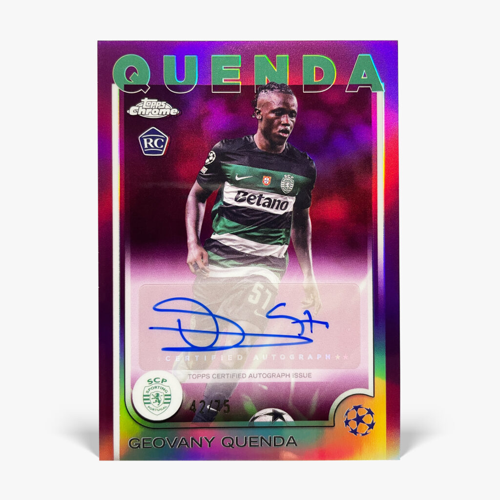 2024-25 Topps Chrome UCC - Geovany Quenda Autograf /75