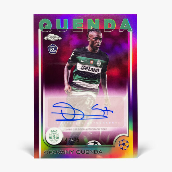 2024-25 Topps Chrome UCC - Geovany Quenda Autograf /75