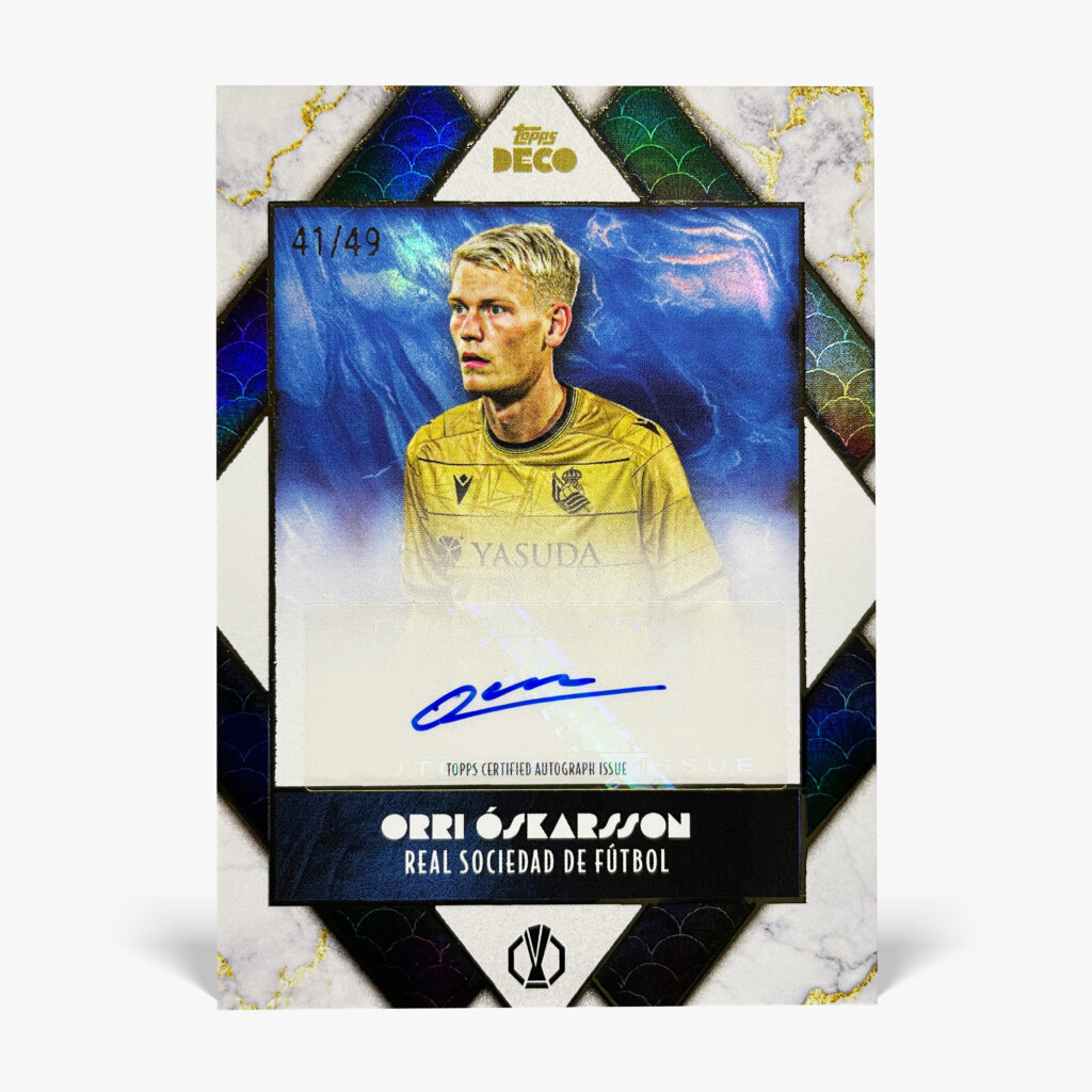 2024-25 Topps Deco UCC - Prodigy - Orri Óskarsson Autograf /49