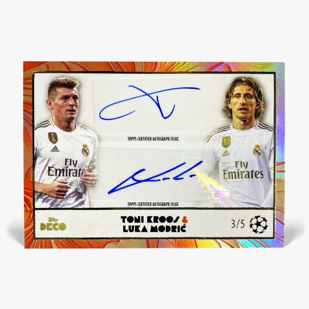 2024-25 Topps Deco UCC - Toni Kroos & Luka Modrić Dual Autograf /5