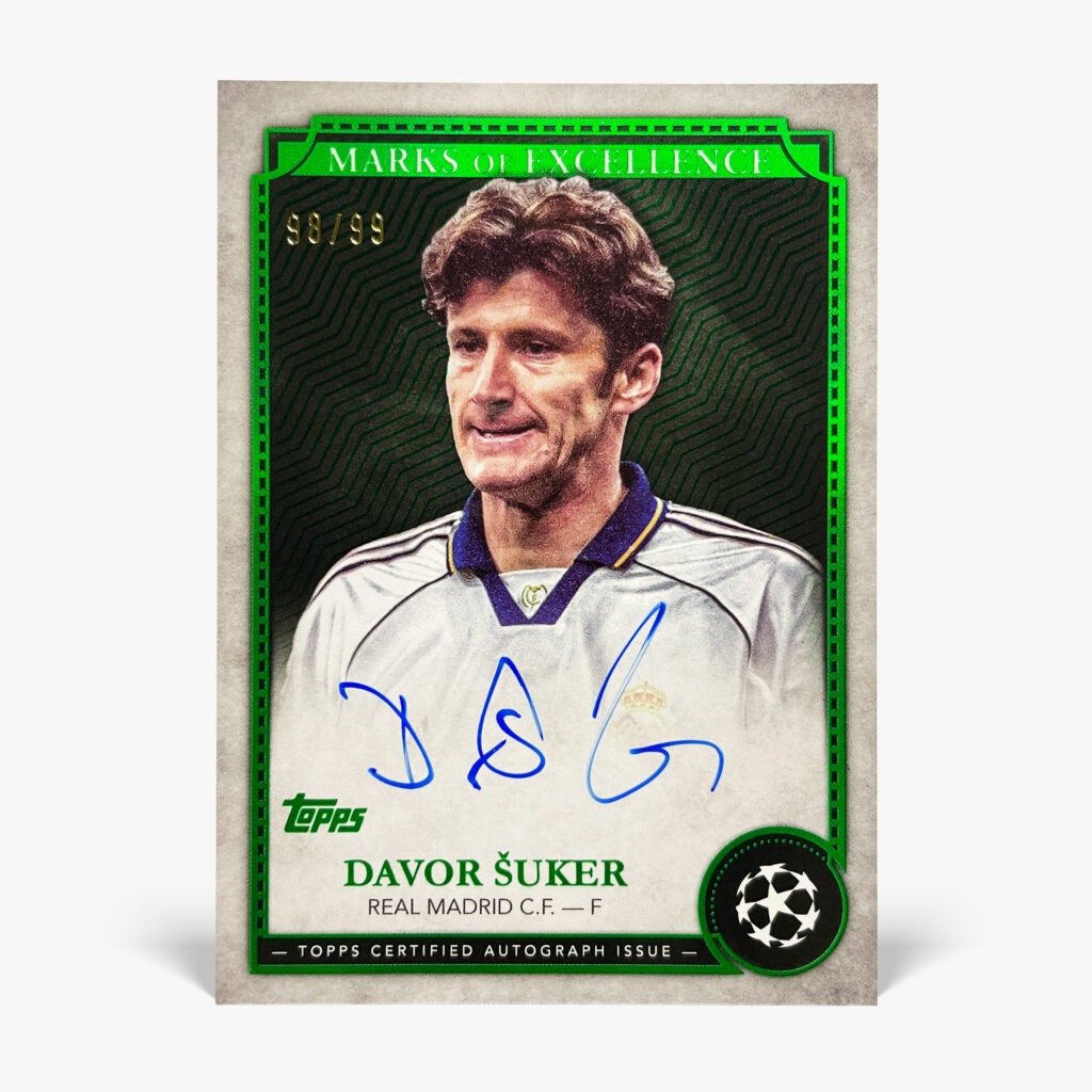 2024-25 Topps UCC - Marks of Excellence - Davor Šuker Autograf /99