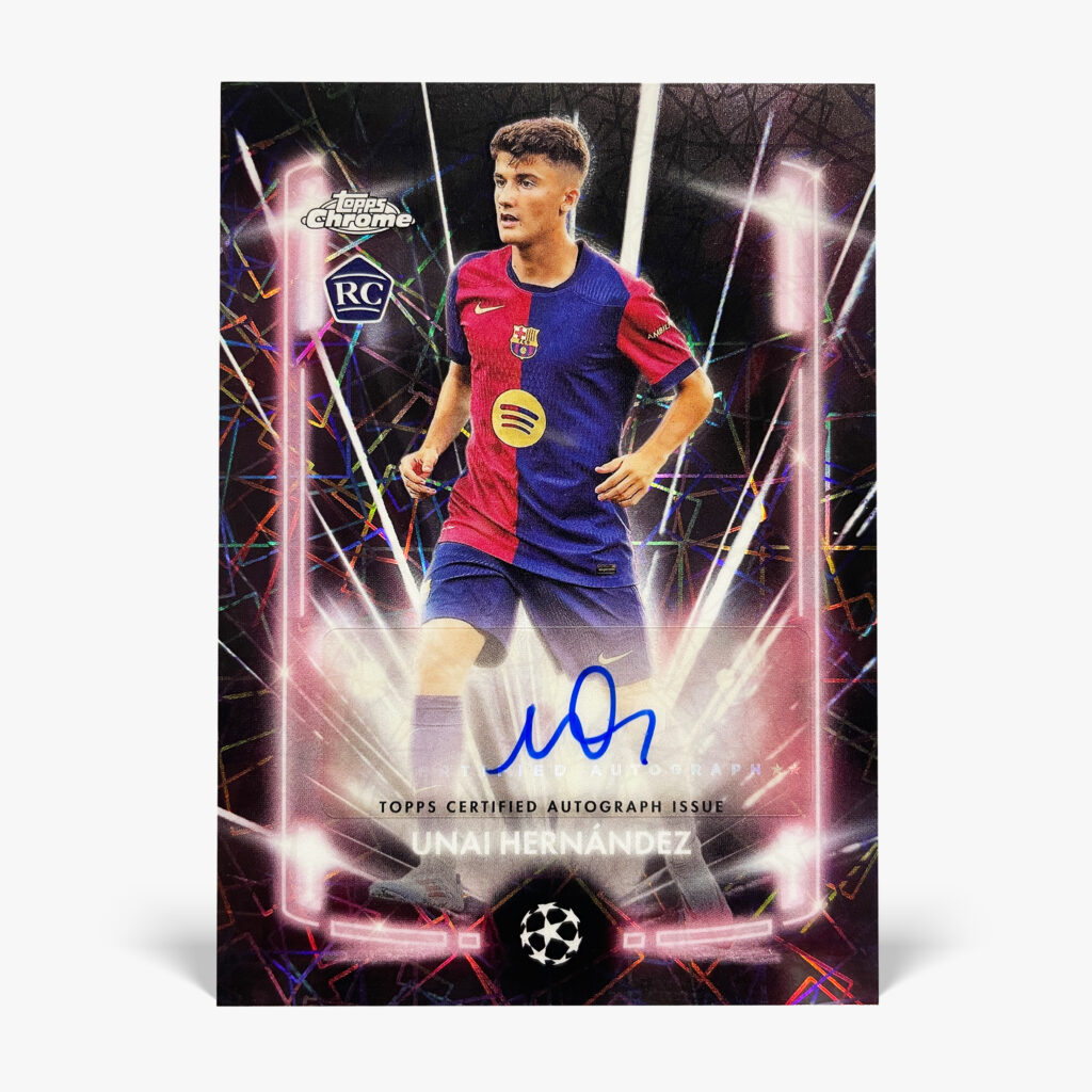 2024-25 Topps Chrome UCC - Black Lazer - Unai Hernández Autograf