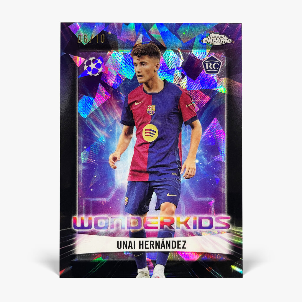 2024-25 Topps Chrome Sapphire UCC - Wonderkids - Unai Hernández /10
