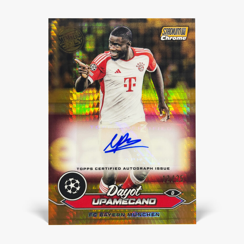 2023-24 Topps Stadium Club Chrome UCC - Dayot Upamecano Autograf /25