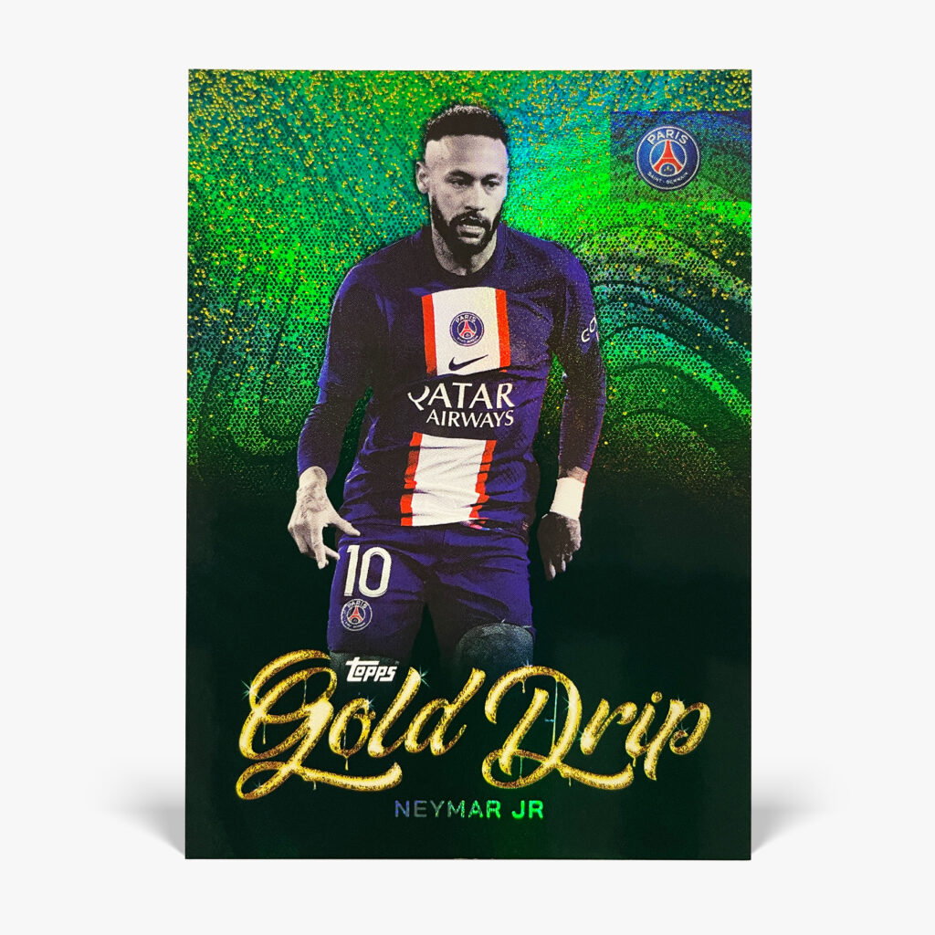 2022-23 Topps Team Set PSG - Gold Drip - Neymar Jr. /250