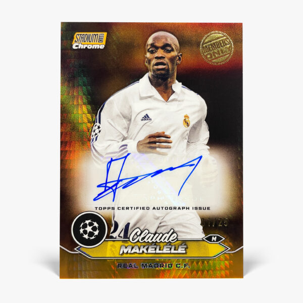2023-24 Topps Stadium Club Chrome UCC - Claude Makélélé Autograf /25