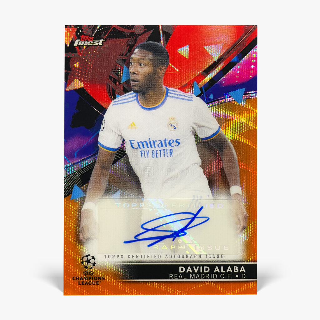 2021-22 Topps Finest UCL - David Alaba Autograf /25