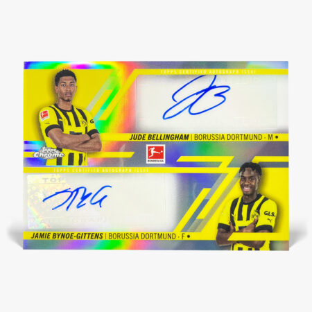 2022-23 Topps Chrome Bundesliga - Jude Bellingham & Jamie Bynoe-Gittens Dual Autograf /75
