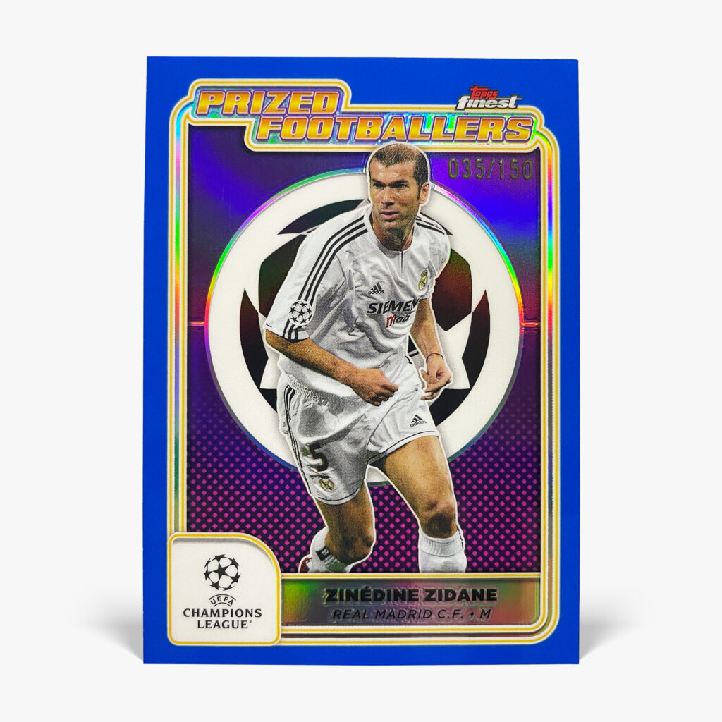 2024-25 Topps Finest UCC - Prized Footballers - Zinedine Zidane /150