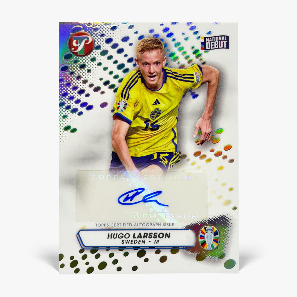 2023 Topps Pristine Road to Euro 2024 - Hugo Larsson Autograf