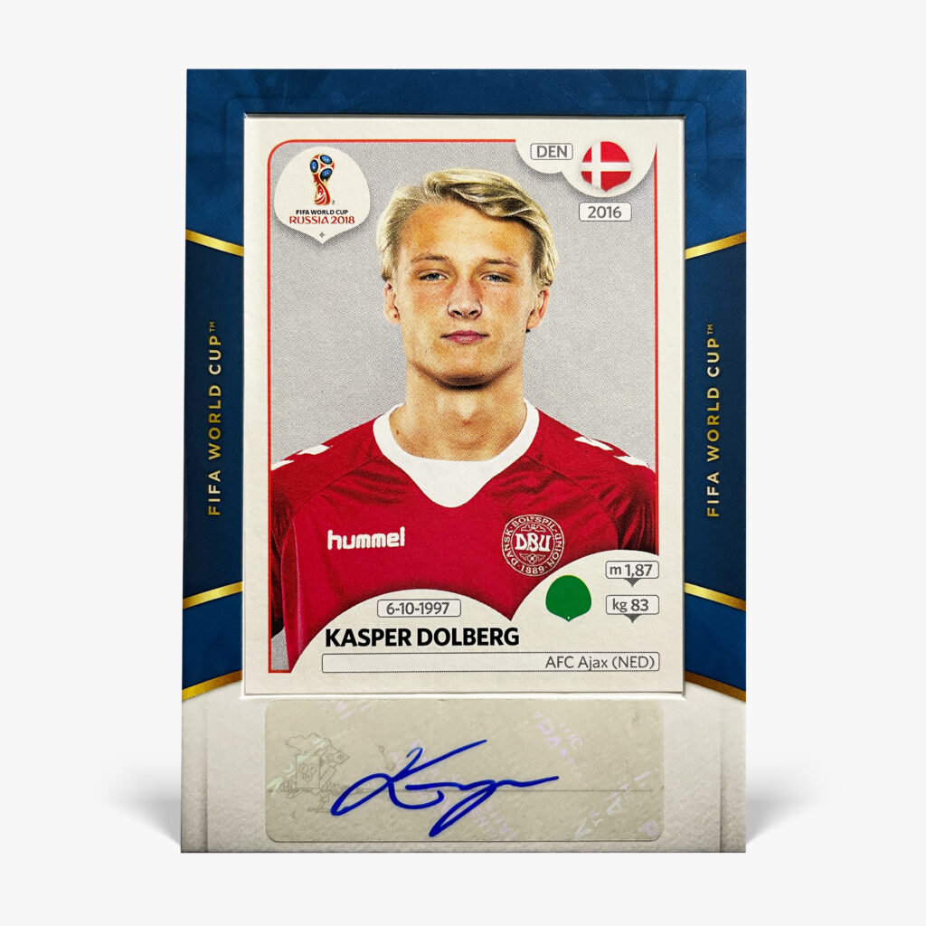 2018-19 Panini Treble Soccer - Kasper Dolberg Autograf