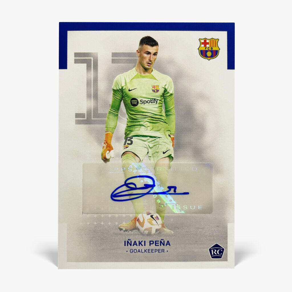 2022-23 Topps Team Set FC Barcelona - Iñaki Peña Autograf
