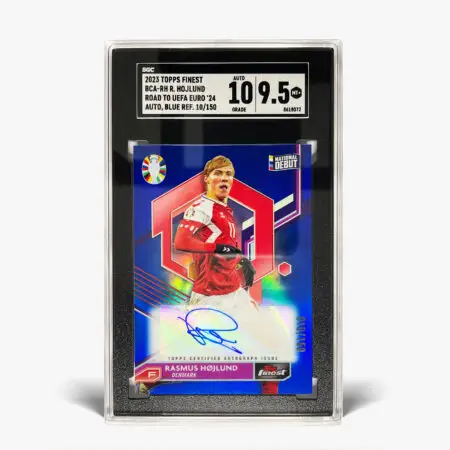 2023 Topps Finest Euro 2024 - Rasmus Højlund Autograf /150 SGC 9.5