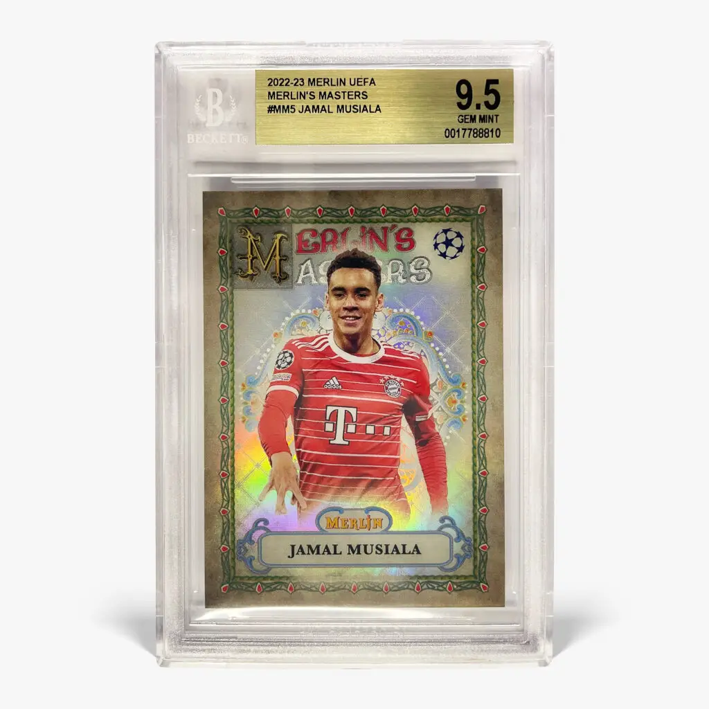 2022-23 Topps Merlin UCC - Merlin's Masters - Jamal Musiala BGS 9.5