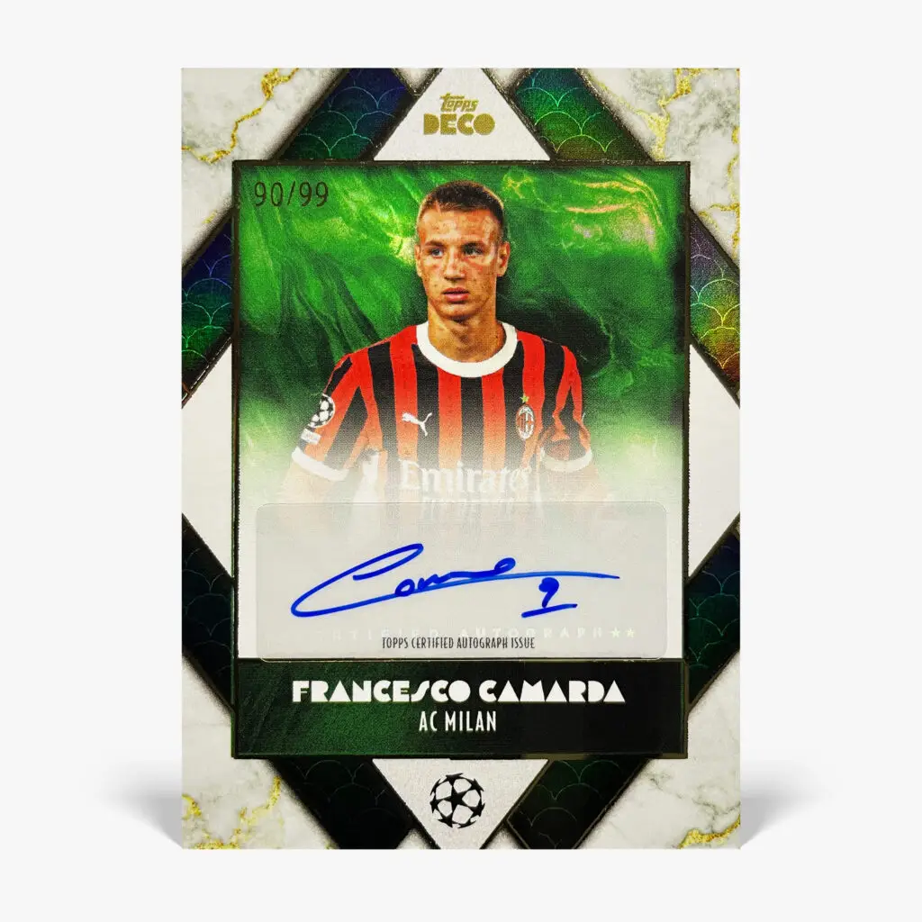 2024-25 Topps Deco UCC - Prodigy - Francesco Camarda Autograf /99