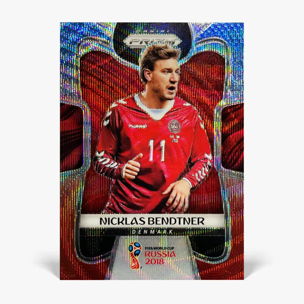 2018 Panini Prizm FIFA W/C Russia - Red & Blue Wave - Nicklas Bendtner