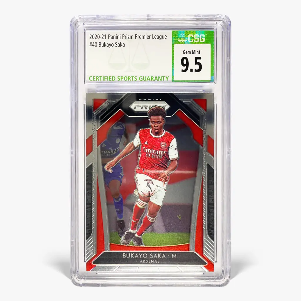 2020-21 Panini Prizm Premier League - Bukayo Saka #40 CSG 9.5