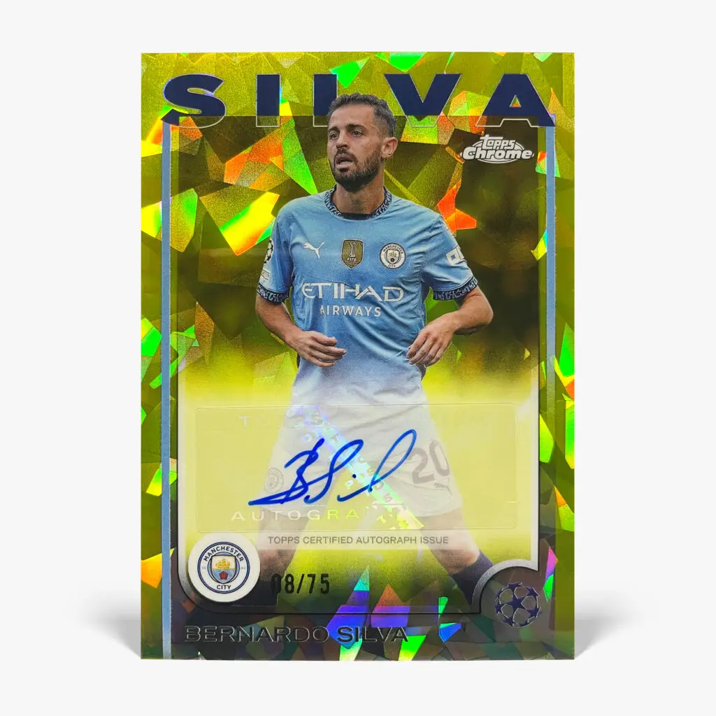 2024-25 Topps Chrome Sapphire UCC - Bernardo Silva Autograf /75