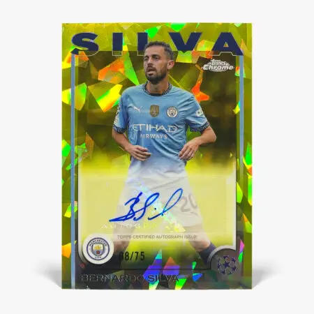2024-25 Topps Chrome Sapphire UCC - Bernardo Silva Autograf /75
