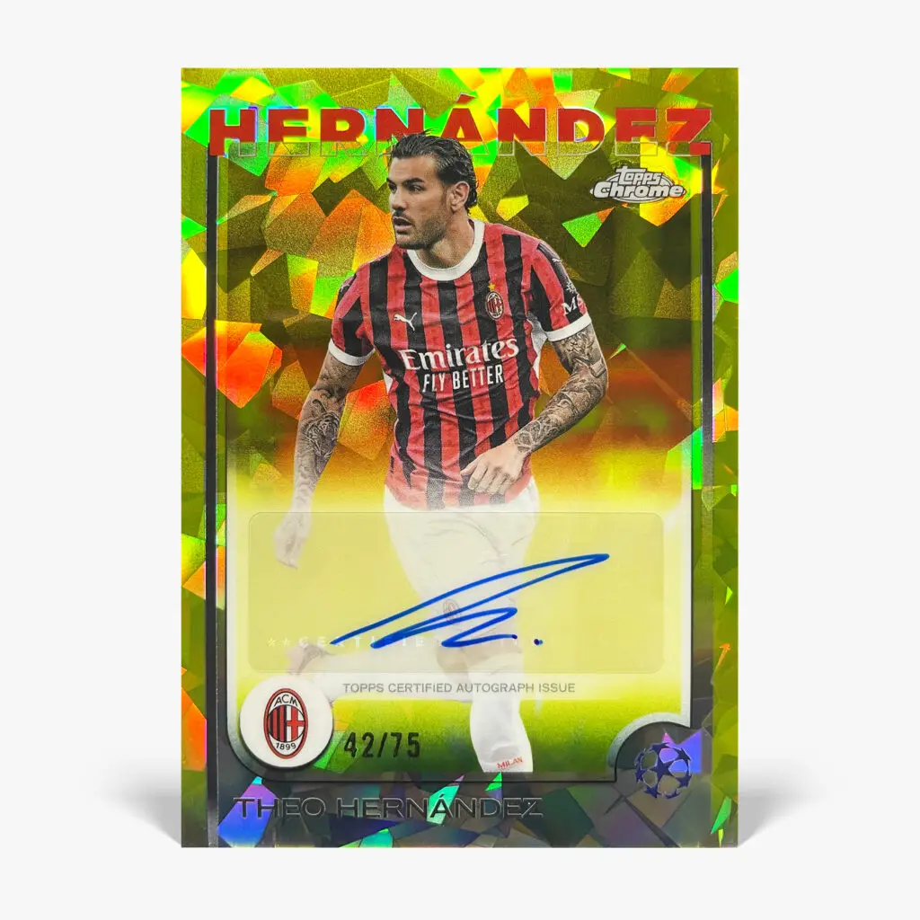 2024-25 Topps Chrome Sapphire UCC - Theo Hernández Autograf /75