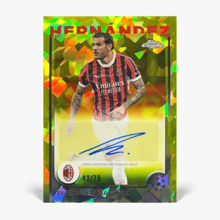 2024-25 Topps Chrome Sapphire UCC - Theo Hernández Autograf /75