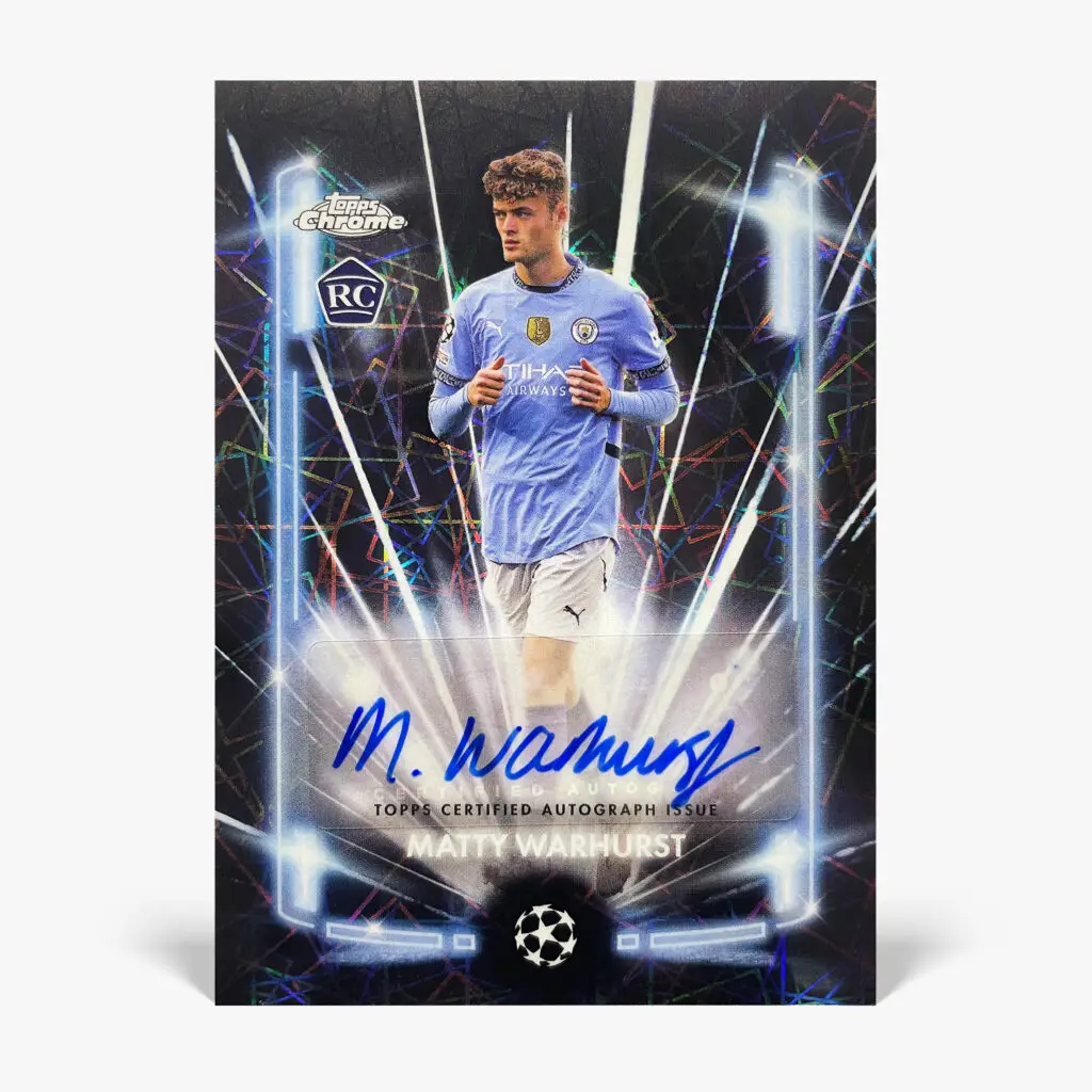 2024-25 Topps Chrome UCC - Black Lazer - Matty Warhurst Autograf