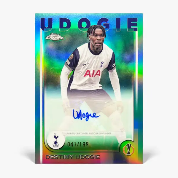 2024-25 Topps Chrome UCC - Destiny Udogie Autograf /199