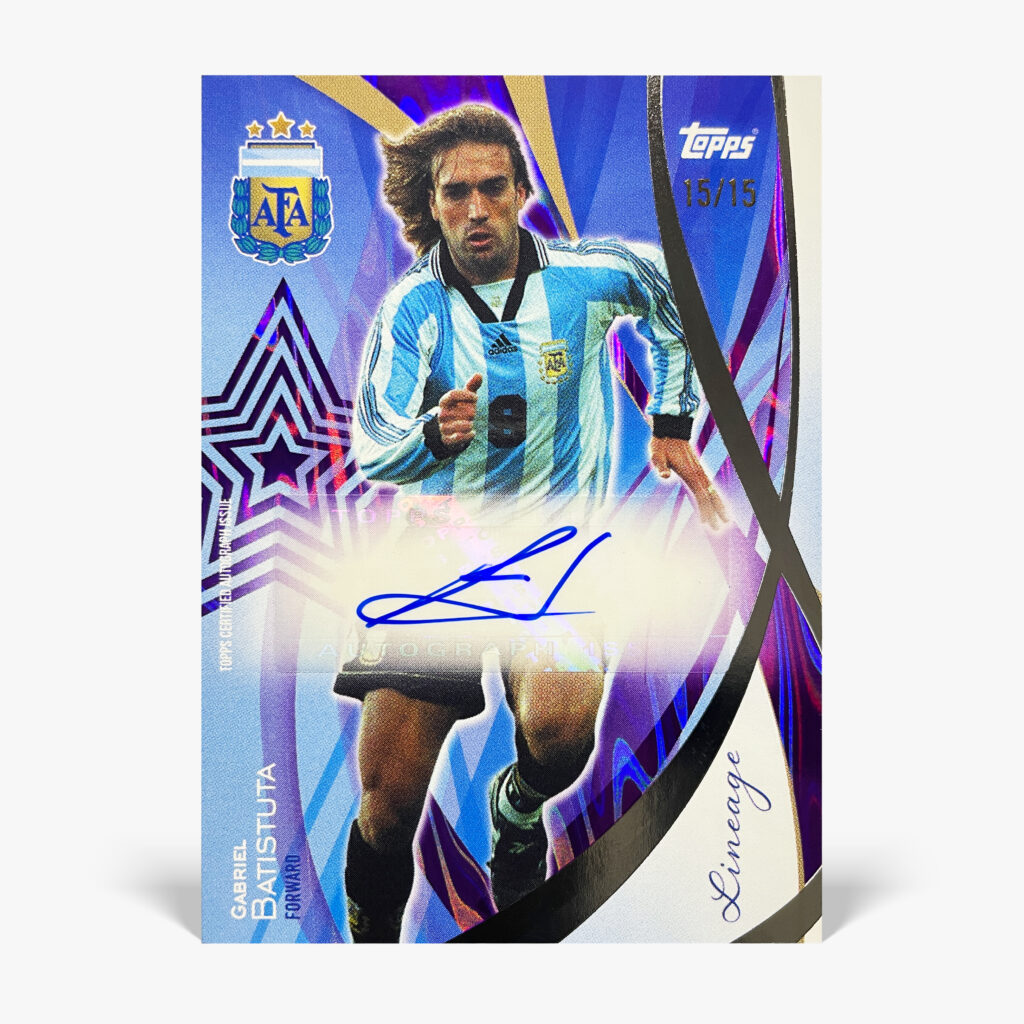 2024 Topps Lineage Argentina - Gabriel Batistuta Autograf /15