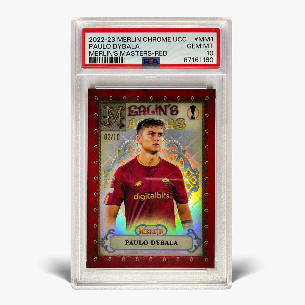 2022-23 Topps Merlin UCC - Merlin's Masters - Paulo Dybala /10 PSA 10