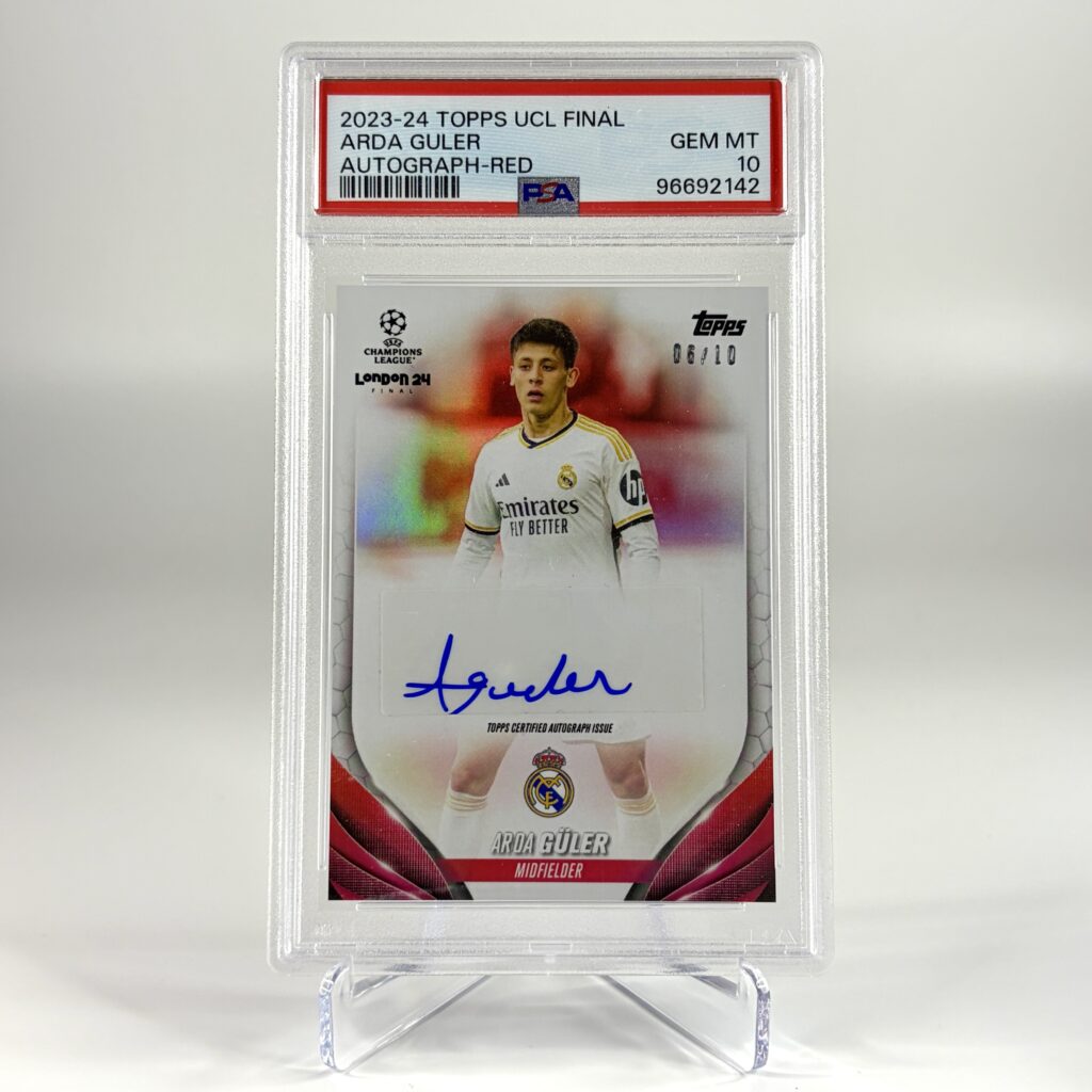 2023-24 Topps UCL Final - Arda Güler Autograf /10 PSA 10