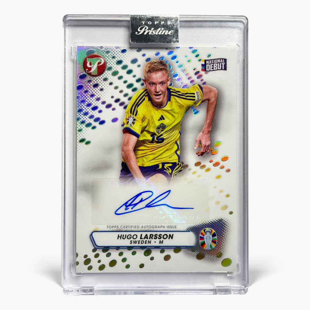 2023 Topps Pristine Road to Euro 2024 - Hugo Larsson Autograf