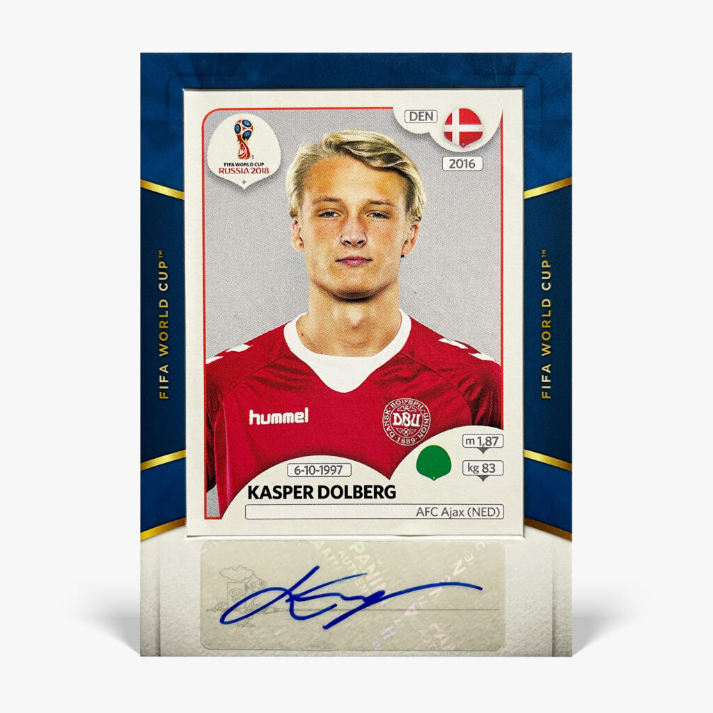 2018-19 Panini Treble Soccer - Kasper Dolberg Autograf
