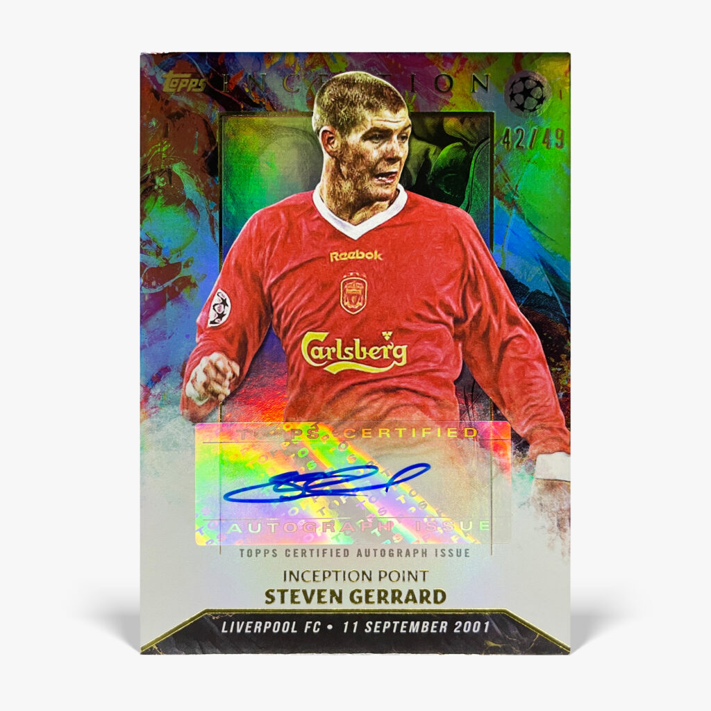 2023-24 Topps Inception UCC - Steven Gerrard Autograf /49