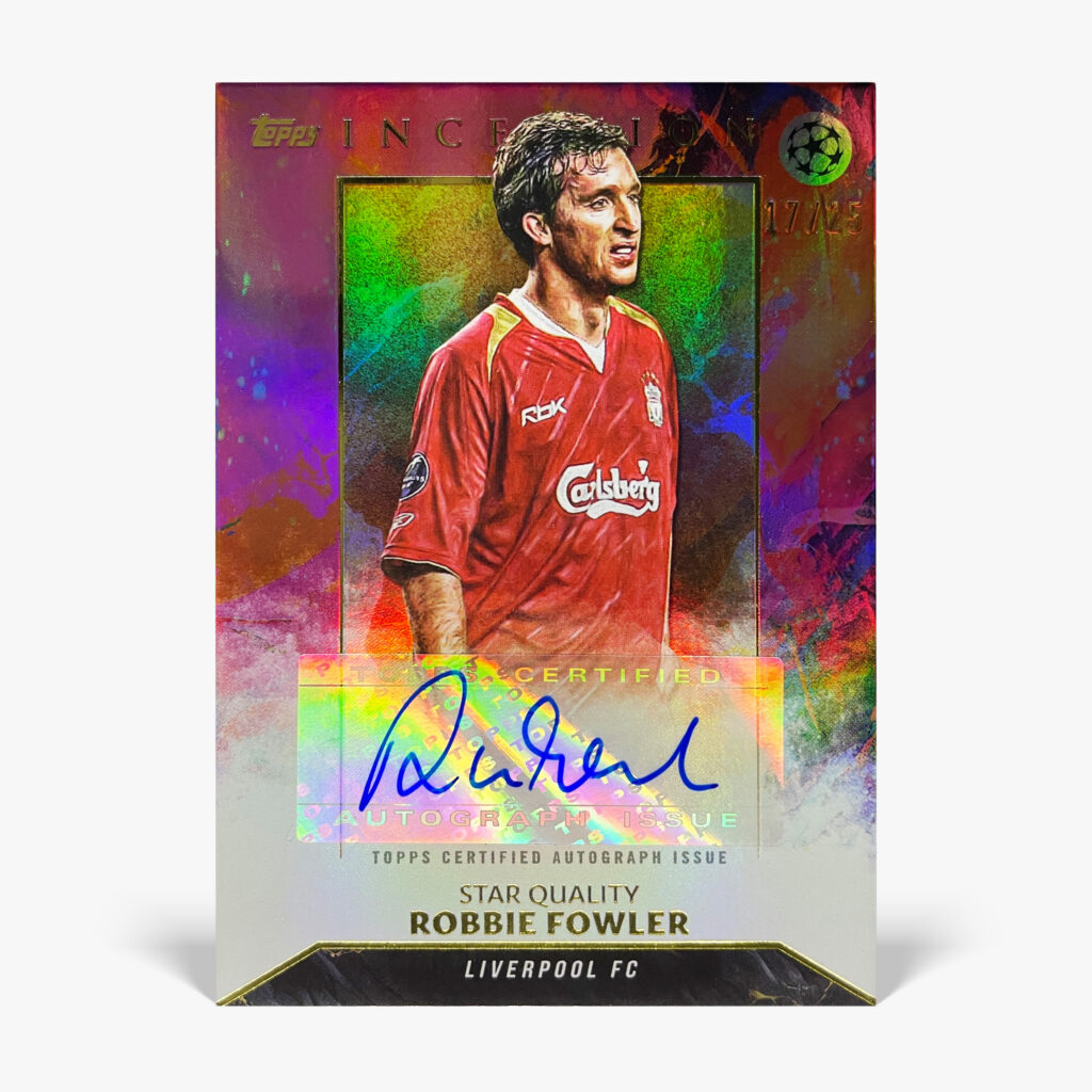 2023-24 Topps Inception UCC - Robbie Fowler Autograf /25