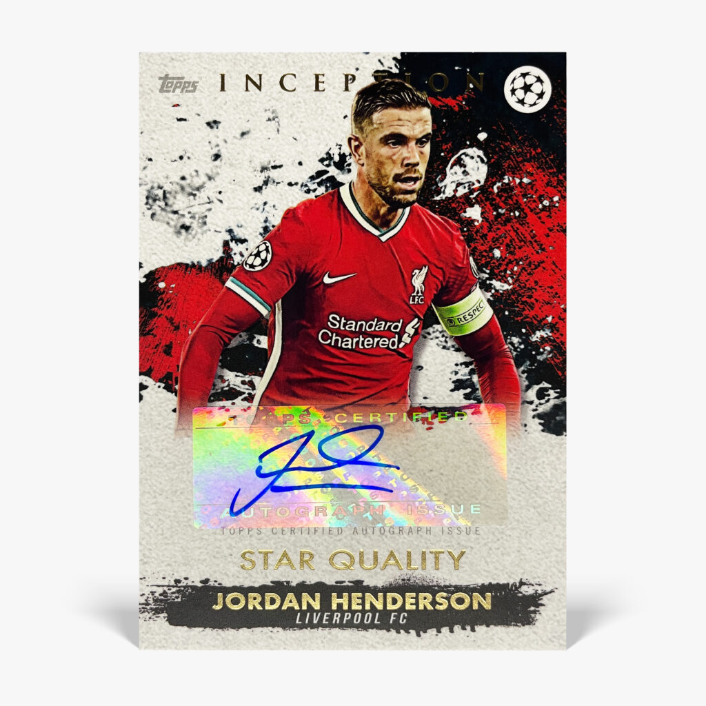 2020-21 Topps Inception UCL - Jordan Henderson Autograf