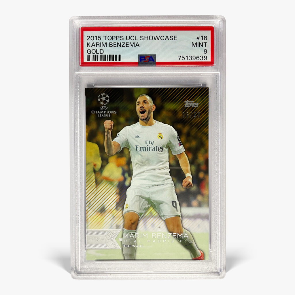 2015-16 Topps UCL Showcase - Karim Benzema /50 PSA 9