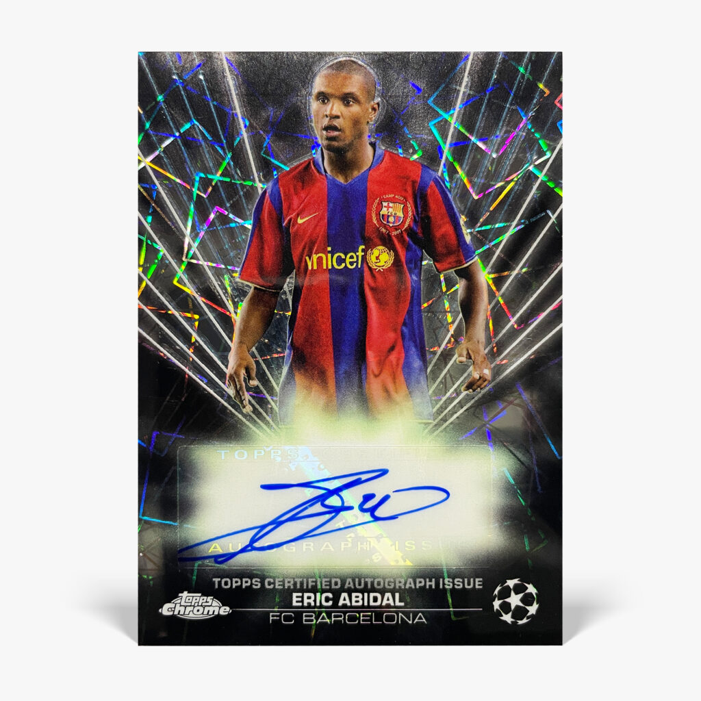 2023-24 Topps Chrome UCC - Black Lazer - Eric Abidal Autograf