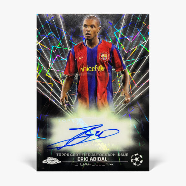 2023-24 Topps Chrome UCC - Black Lazer - Eric Abidal Autograf