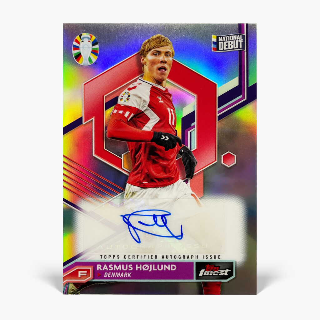 2023 Topps Finest Euro 2024 - Rasmus Højlund Autograf